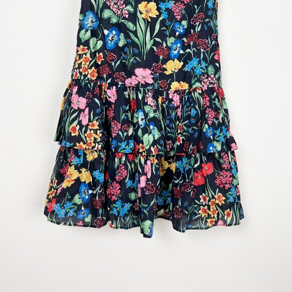 Cara Cara Tory Sleeveless Ruffle Mini Dress Garden Floral Sundress Wedding Guest - Picture 13 of 15